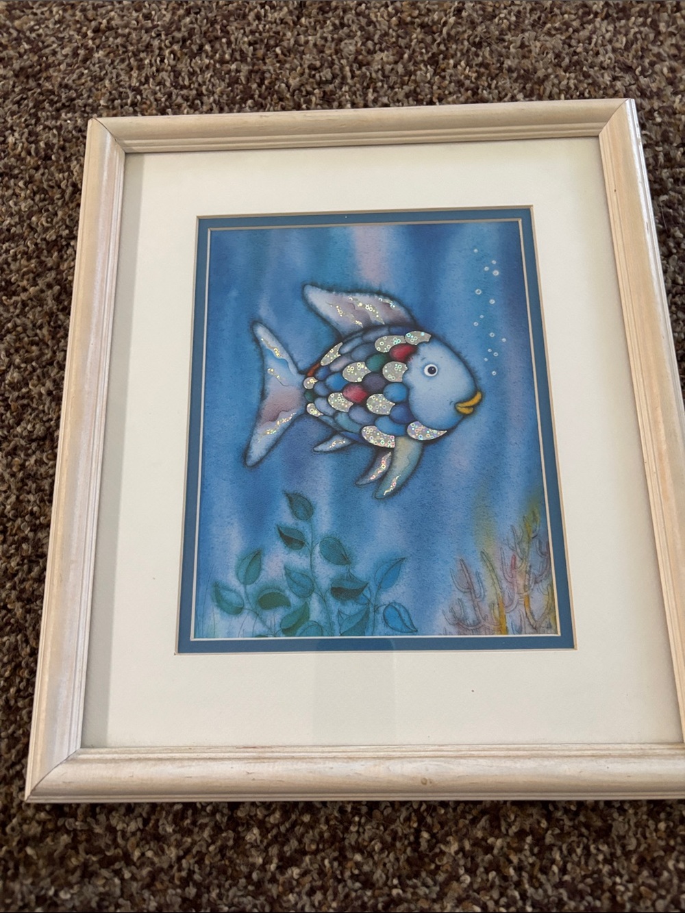 Rainbow Fish Wall Art Print with frame - Marcus Pfister